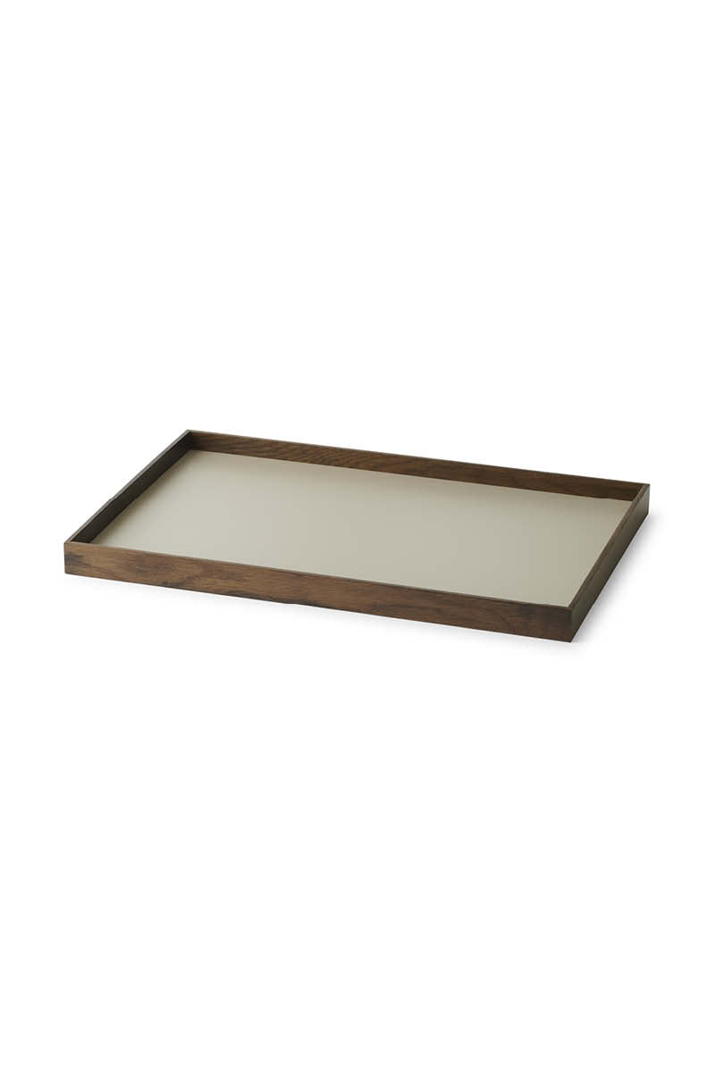Frame tray medium smoked oak/ grey