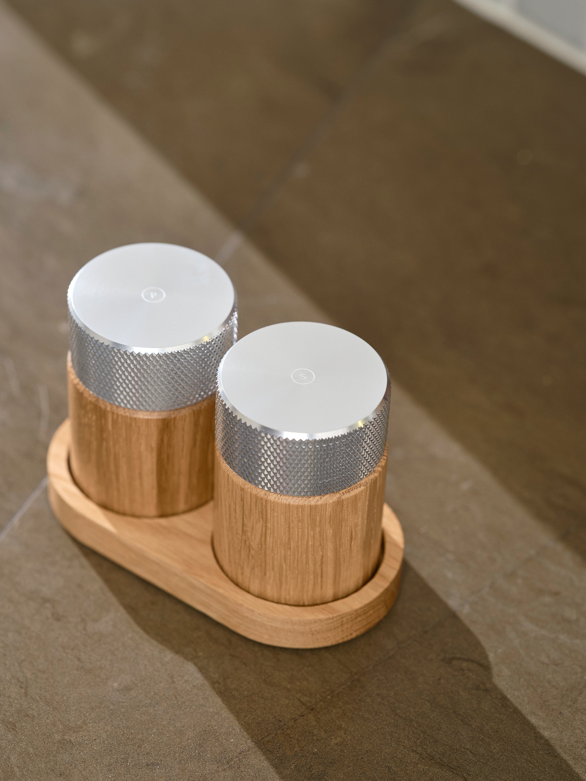 Sina salt and pepper mill oak/steel