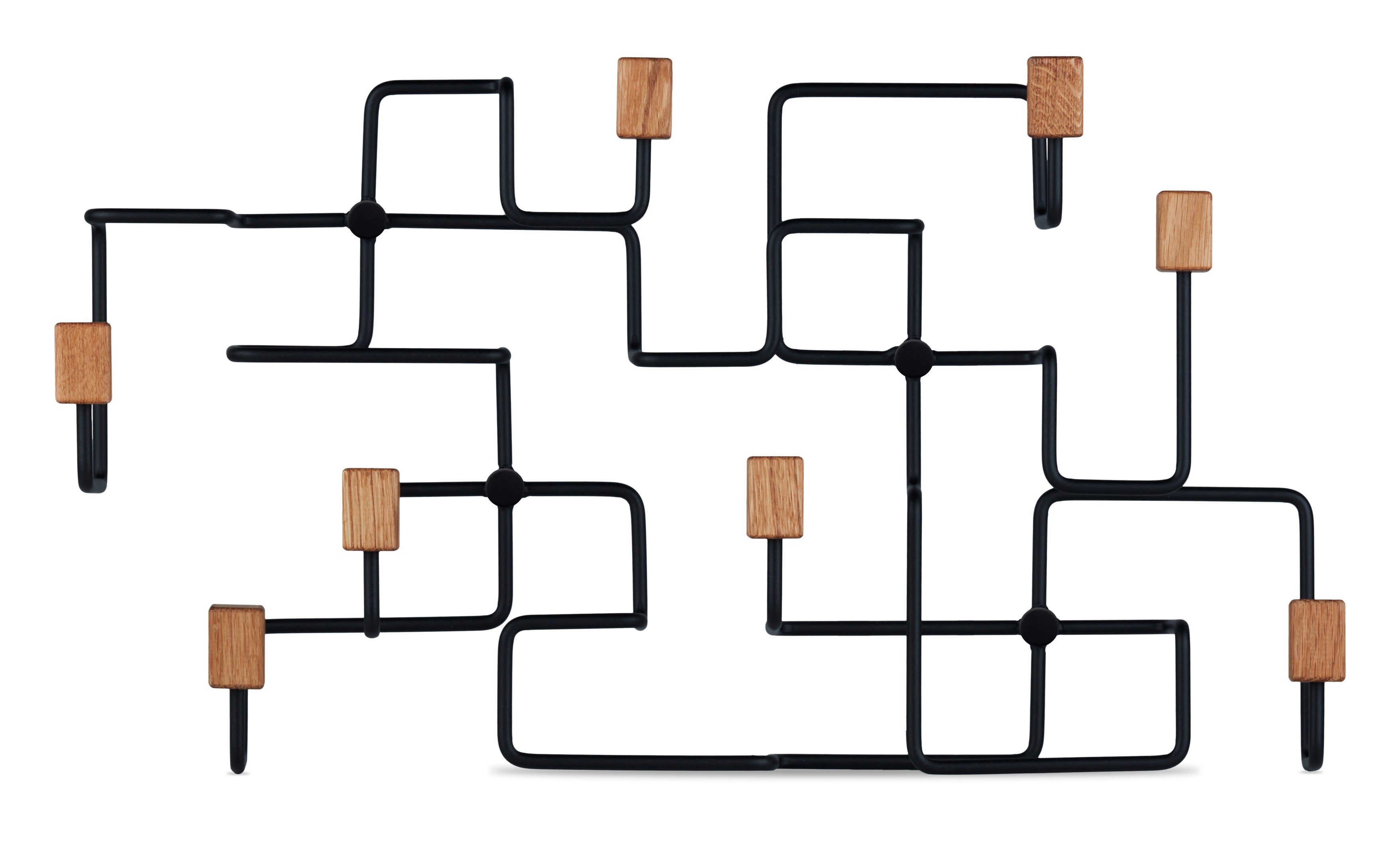Underground coat rack black/ oak