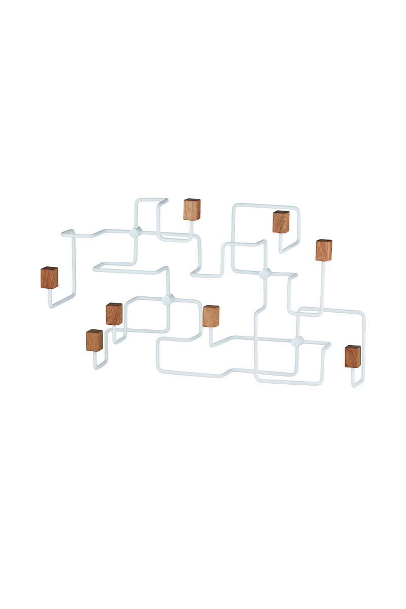 Underground coat rack white/ oak