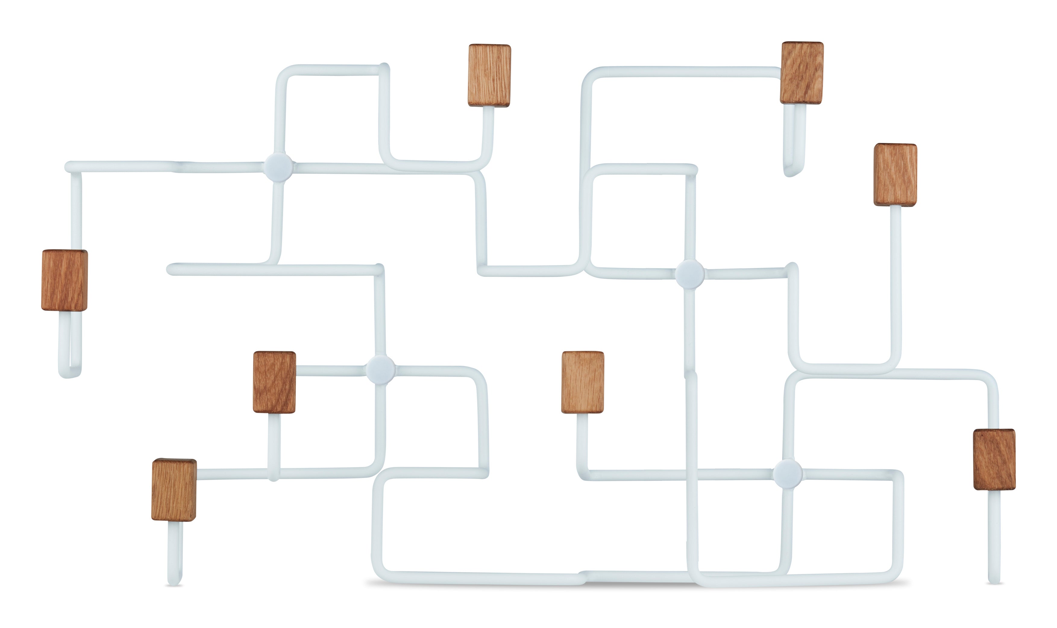 Underground coat rack white/ oak
