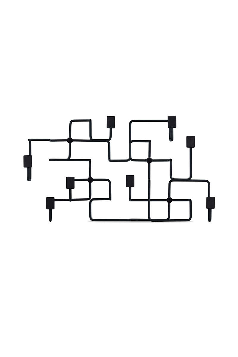 Underground coat rack black/ black oak