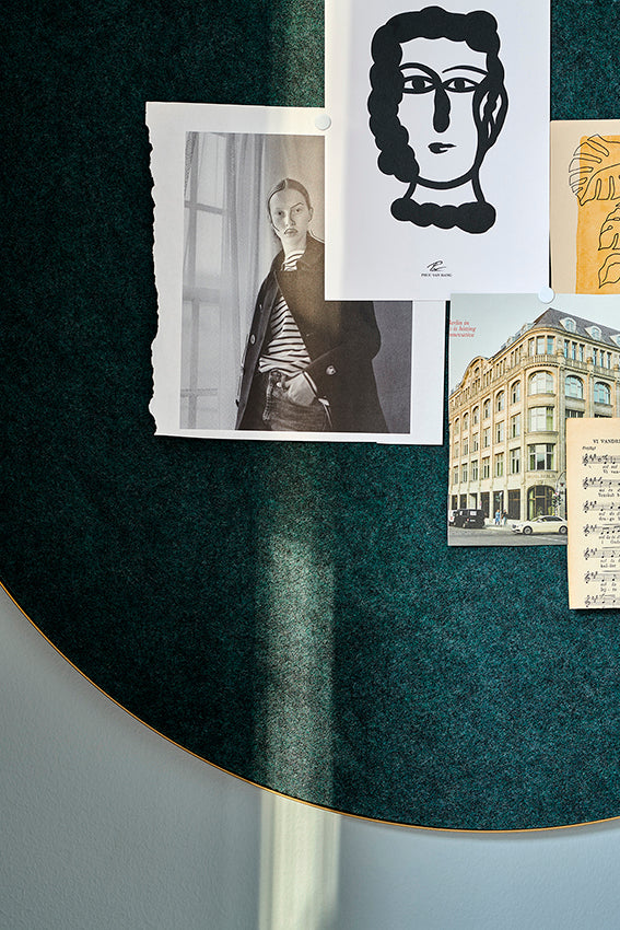 Retell pinboard brass/ green