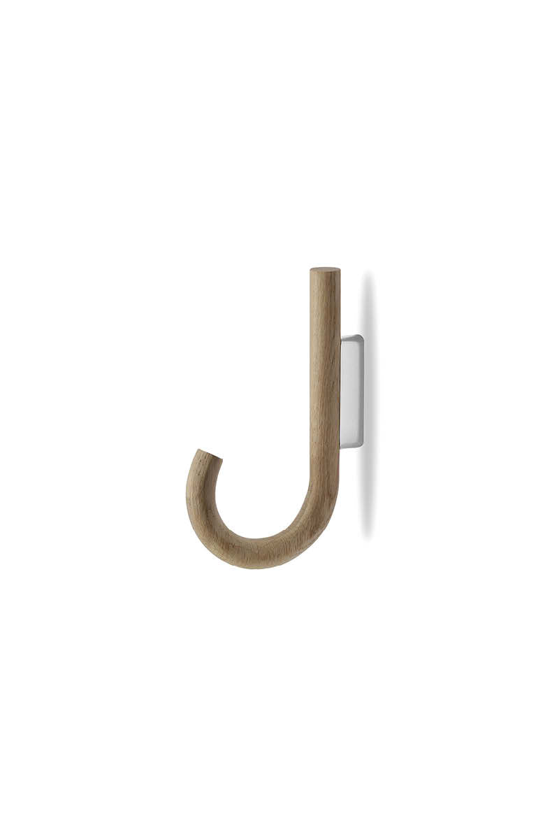 Hook oak/ chrome