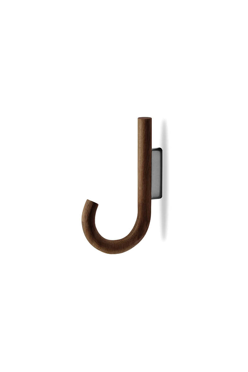 Hook walnut/ black