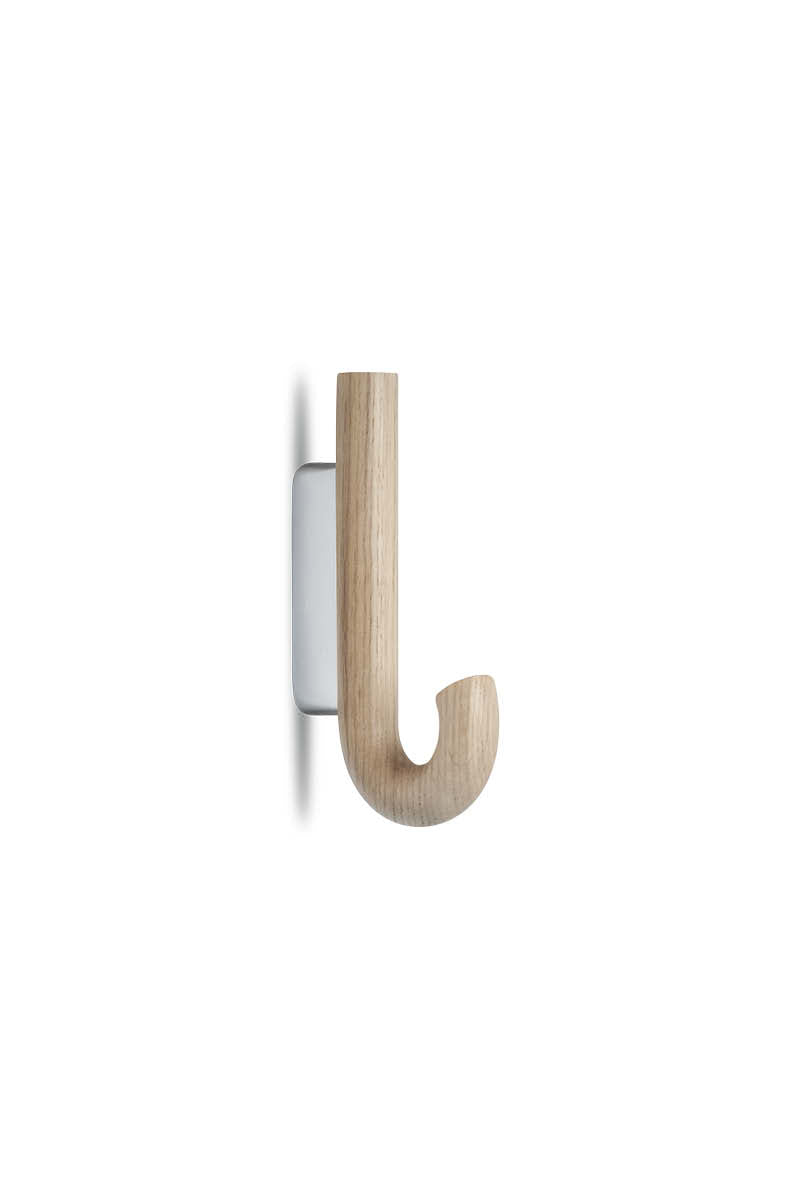 Hook mini oak/ chrome