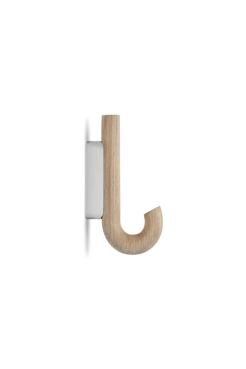 Hook mini oak/ chrome