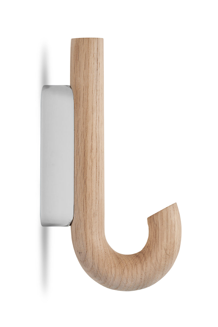 Hook mini oak/ chrome