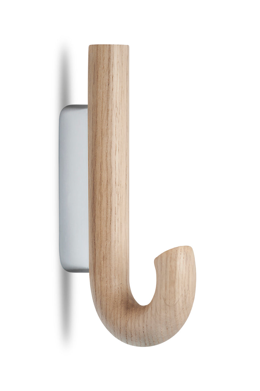 Hook mini oak/ chrome