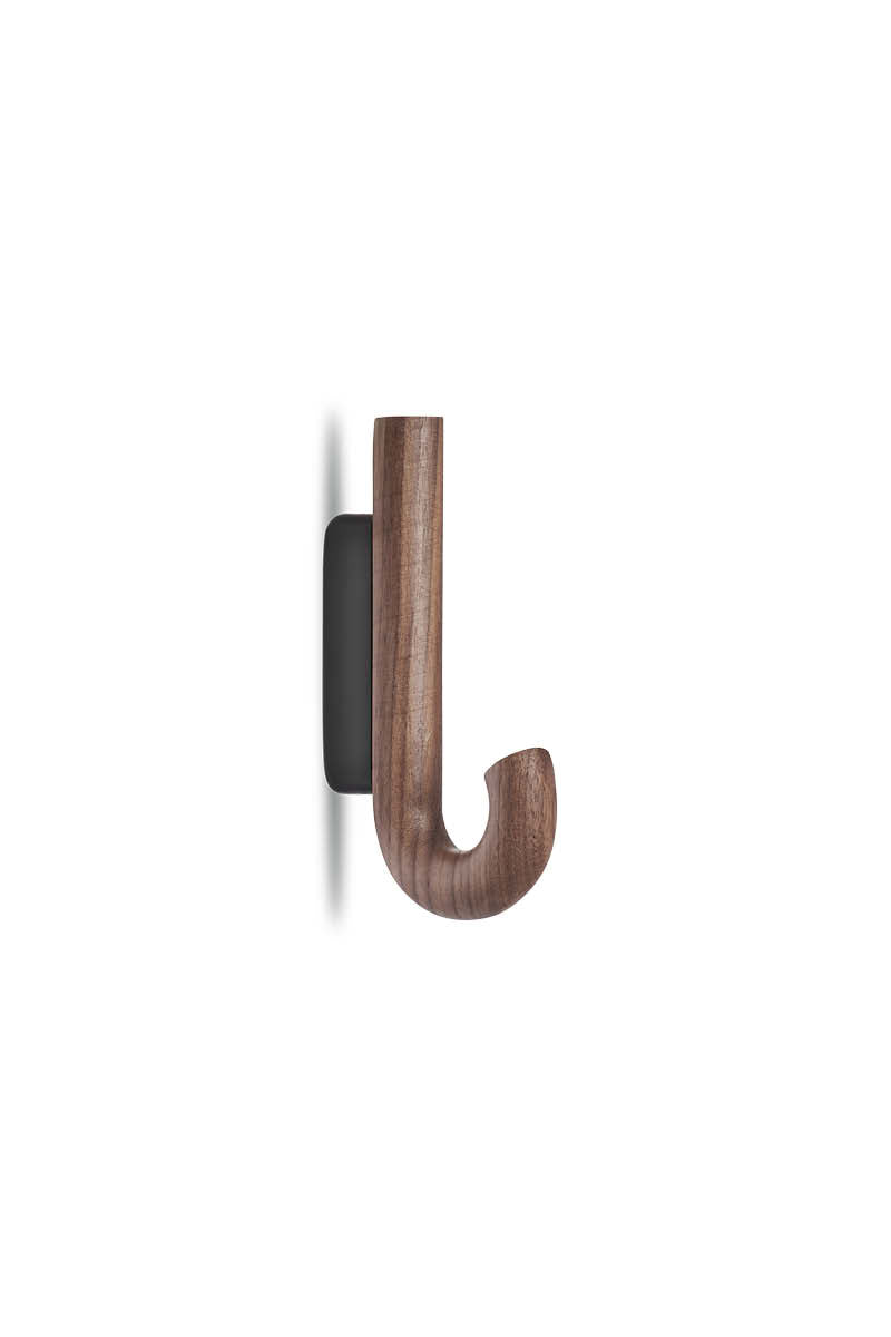 Hook mini walnut/ black
