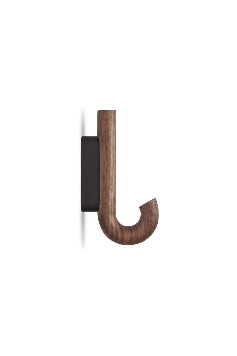 Hook mini walnut/ black