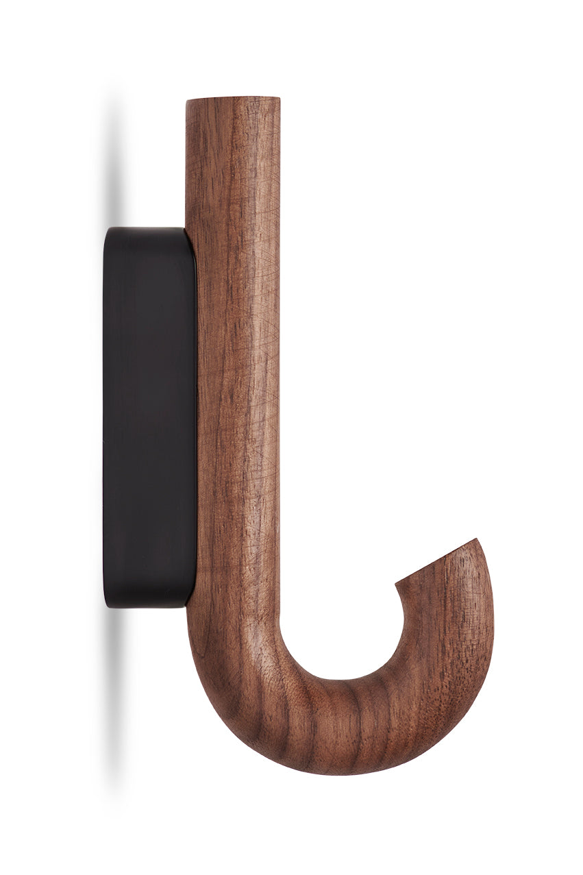 Hook mini walnut/ black
