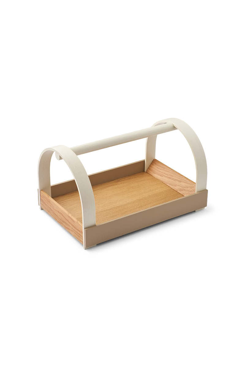 Kydo tray oak beige white