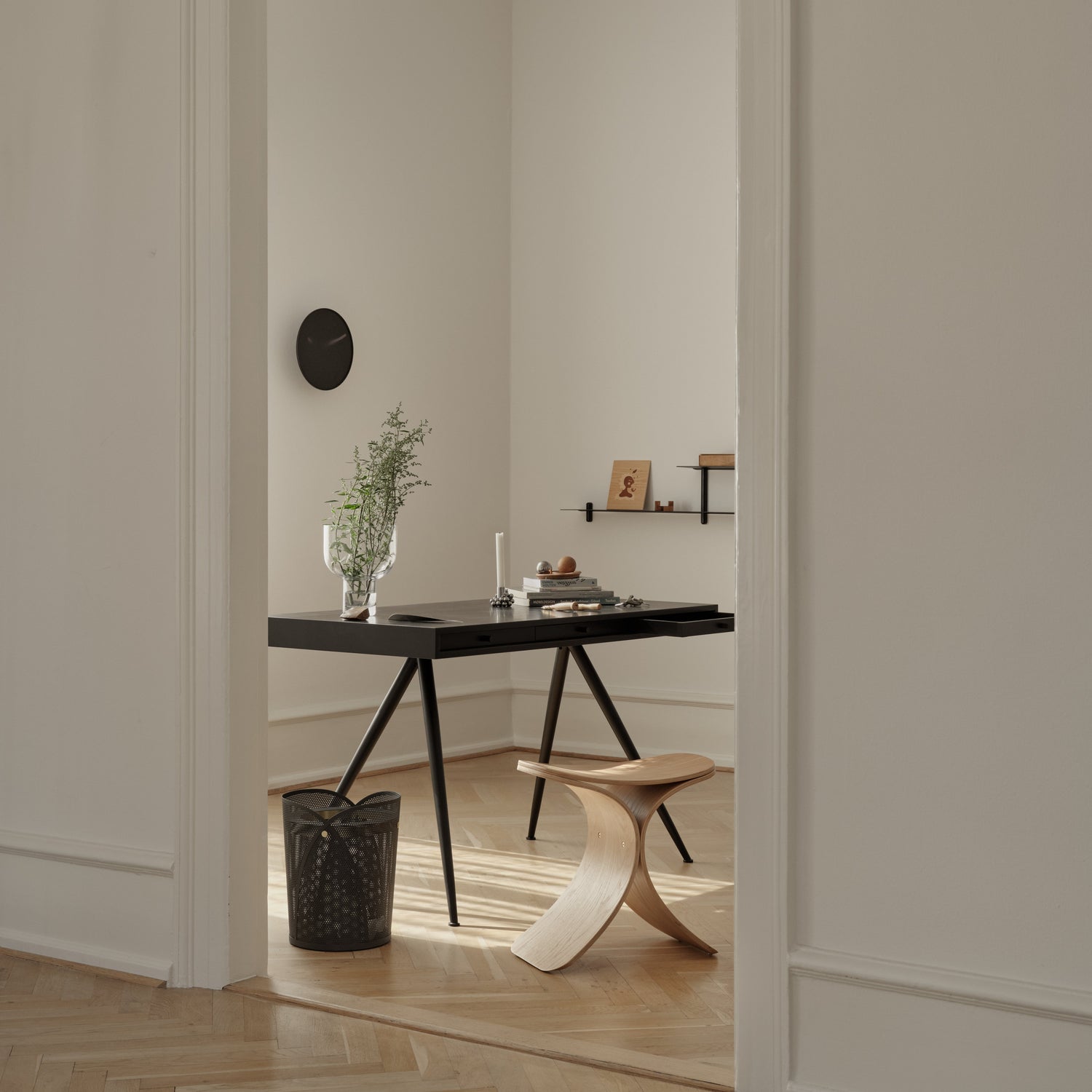 Oya paper bin dark grey