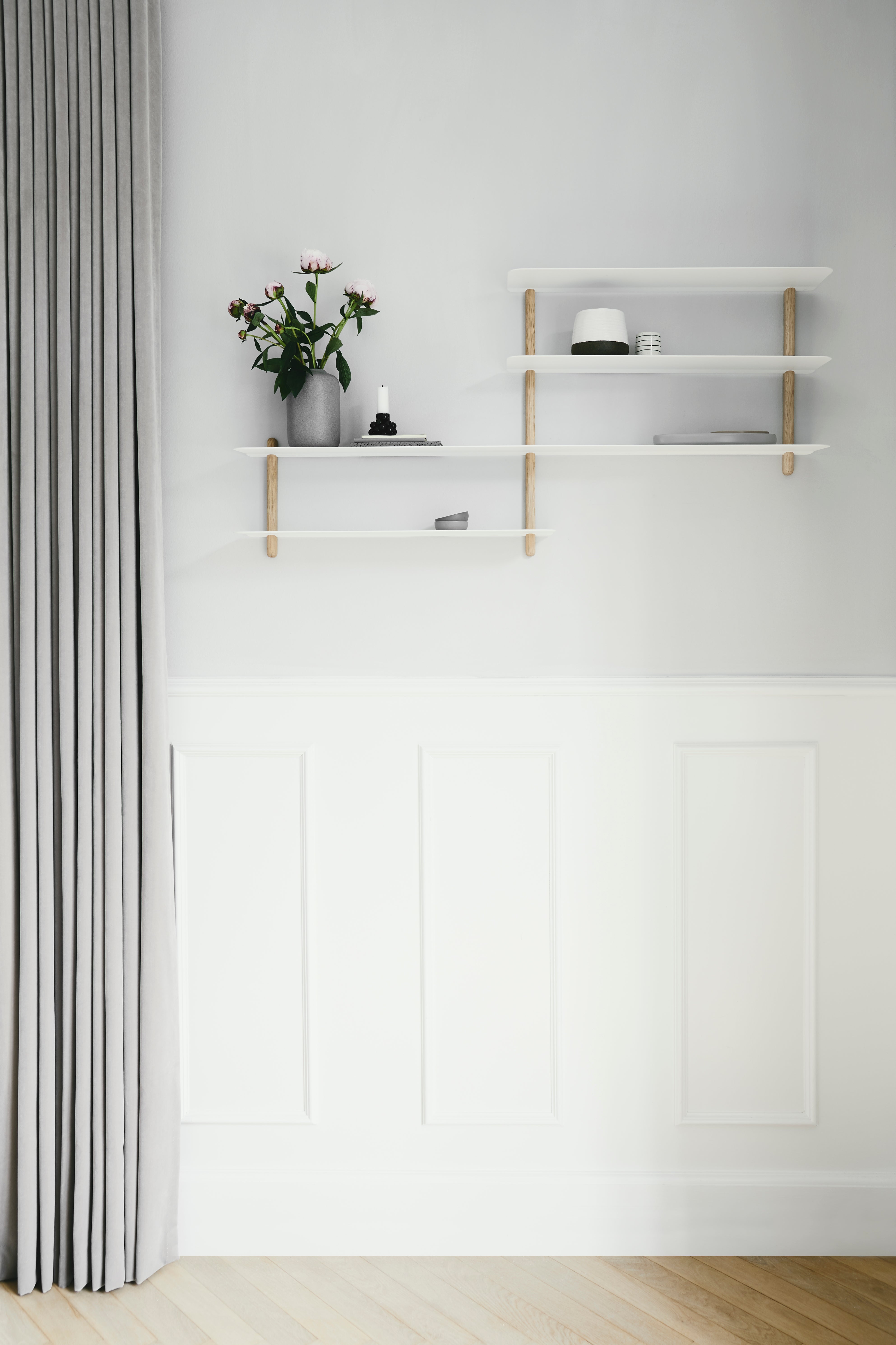 Nivo shelf B light oak/ white