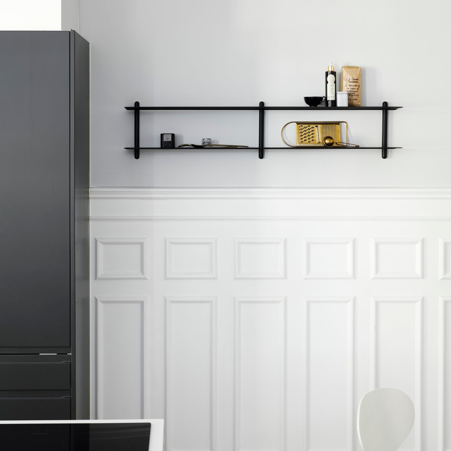 Nivo shelf C black ash/ black