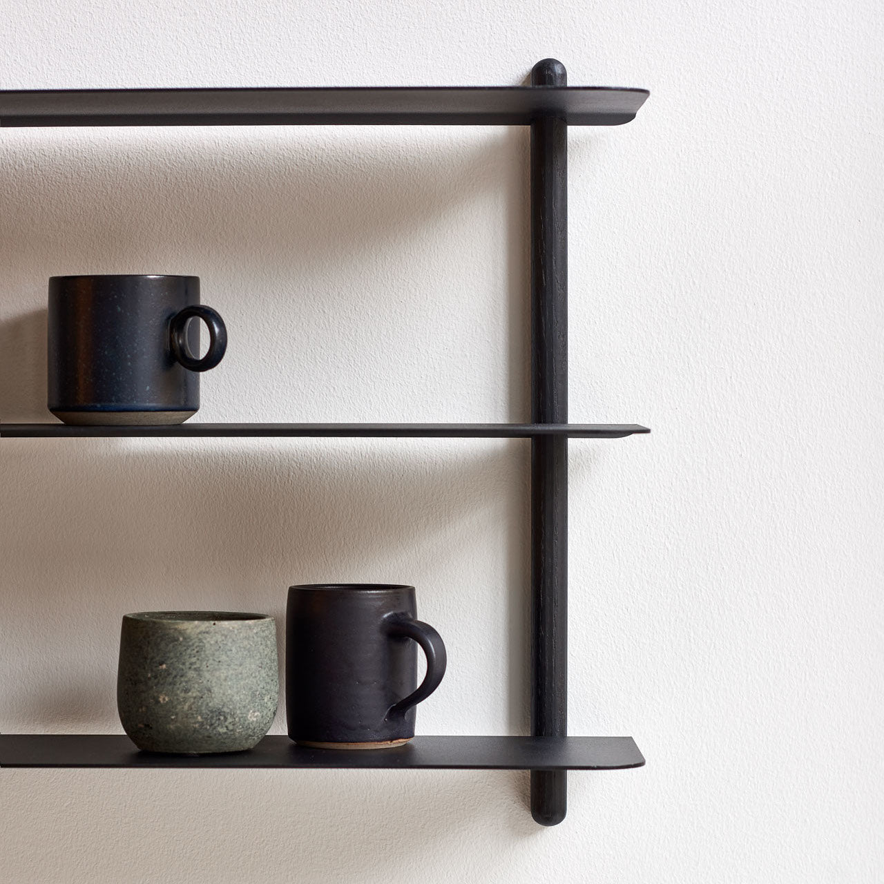Nivo shelf D black ash/ black – Gejst Design