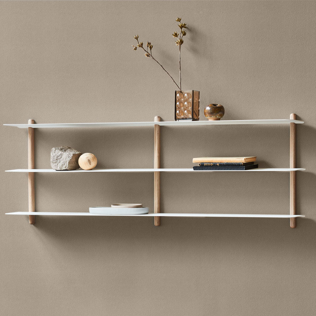 Nivo shelf D light oak/ white