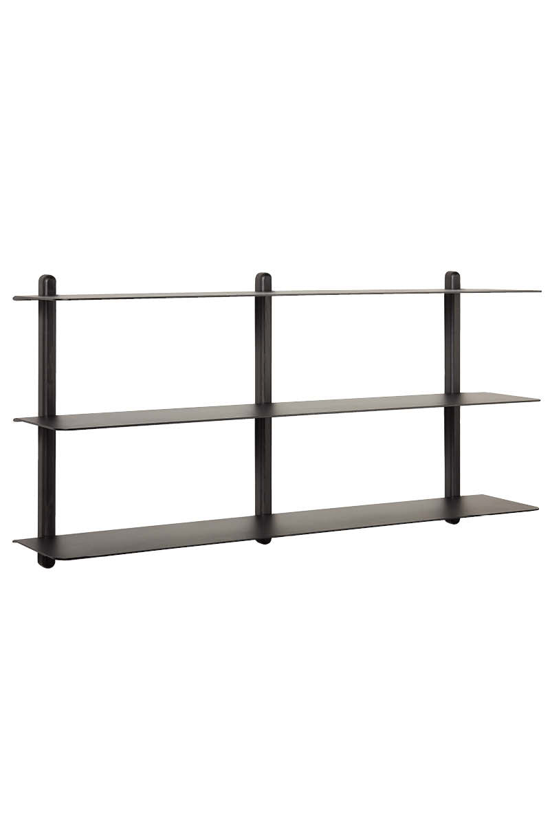 Nivo shelf large D black ash/ black