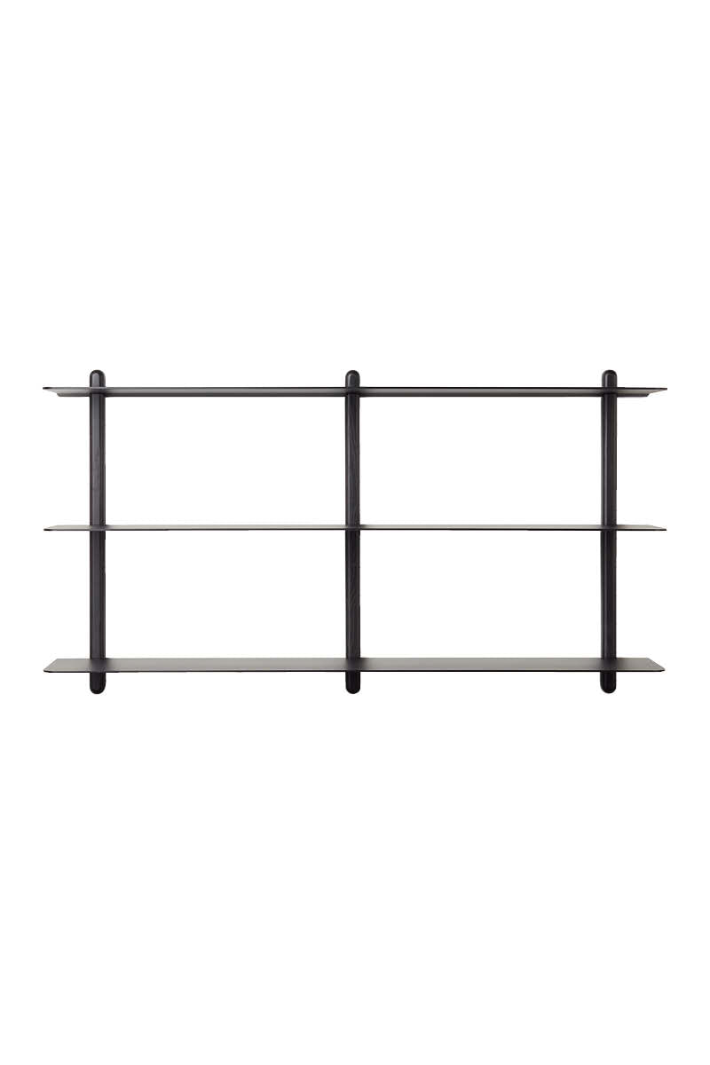 Nivo shelf large D black ash/ black