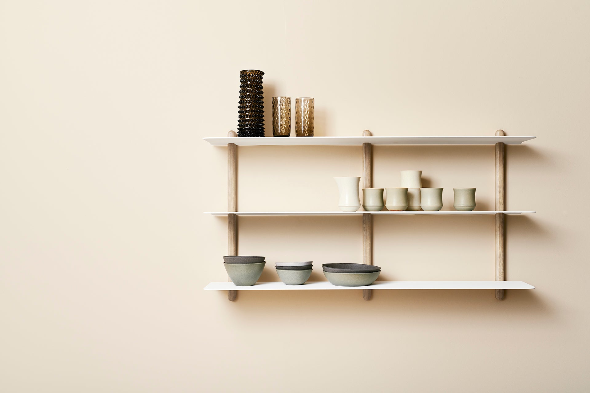 Nivo shelf large D light oak/ white
