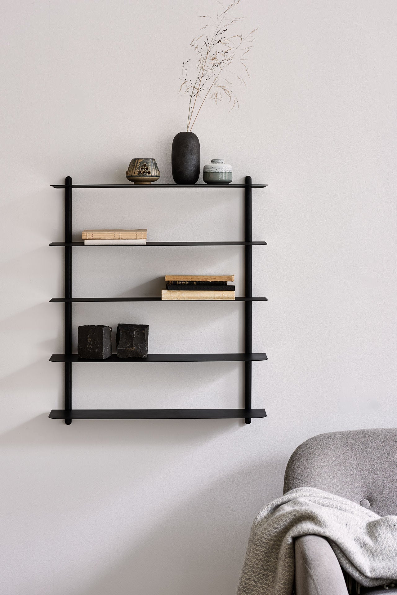 Nivo shelf E black ash/ black