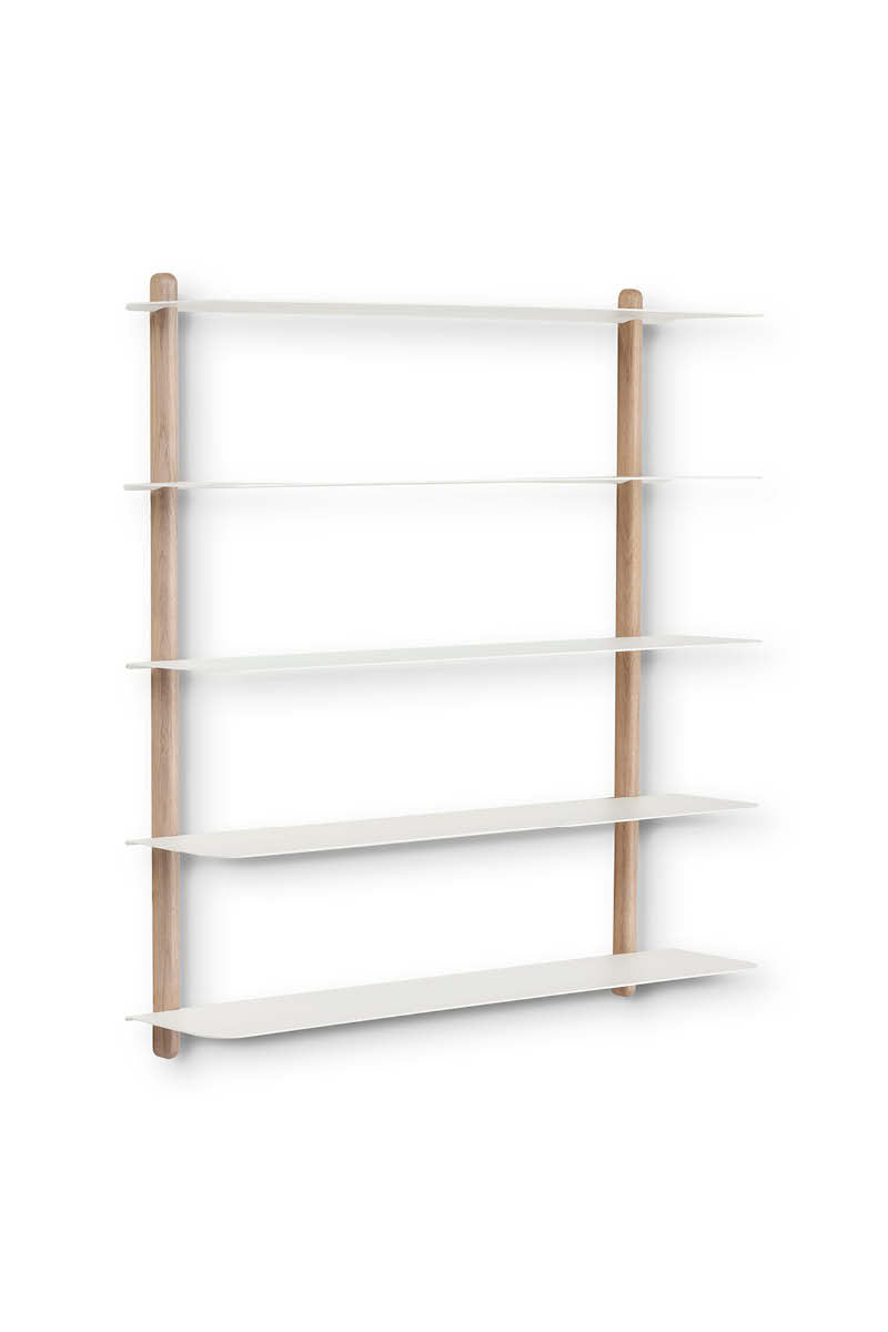 Nivo shelf E light oak/ white