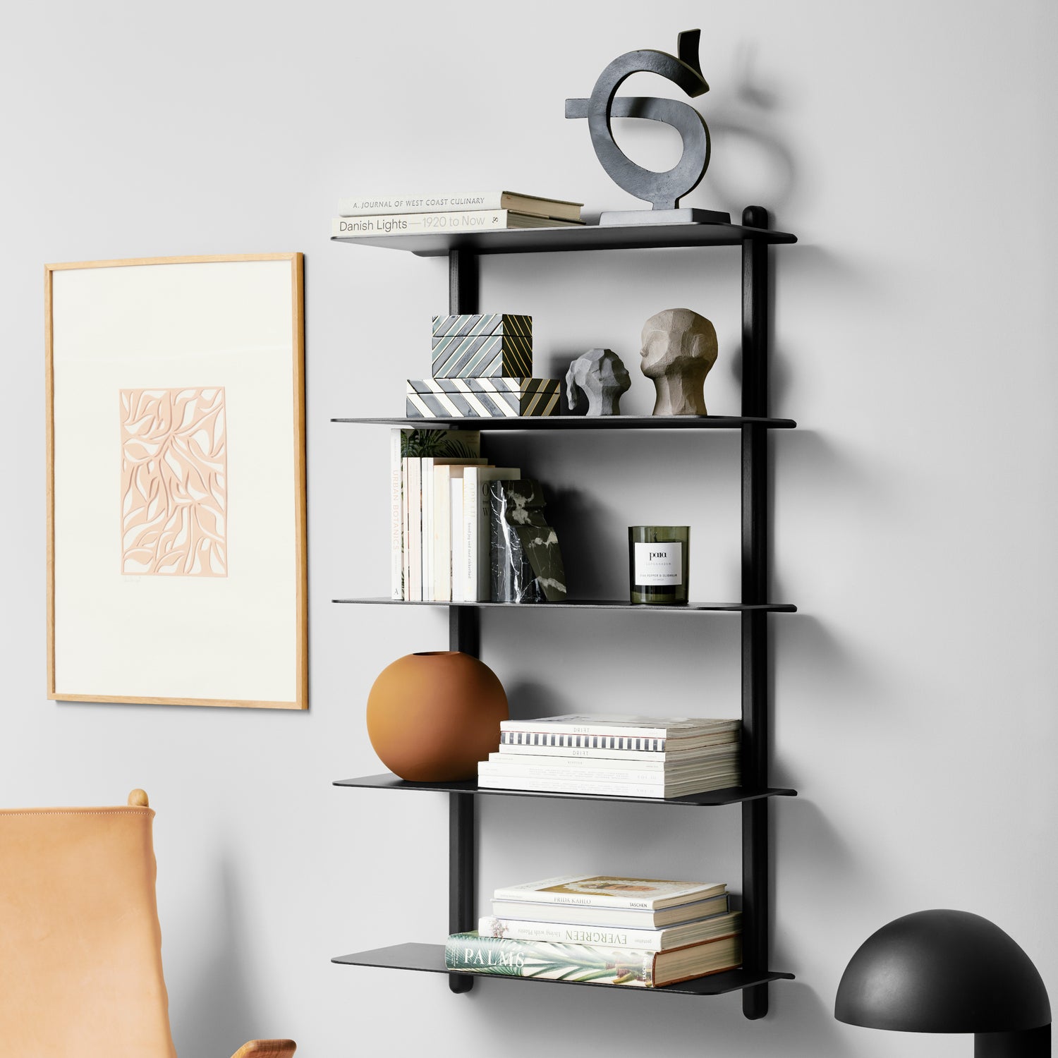 Nivo shelf large E black ash/ black