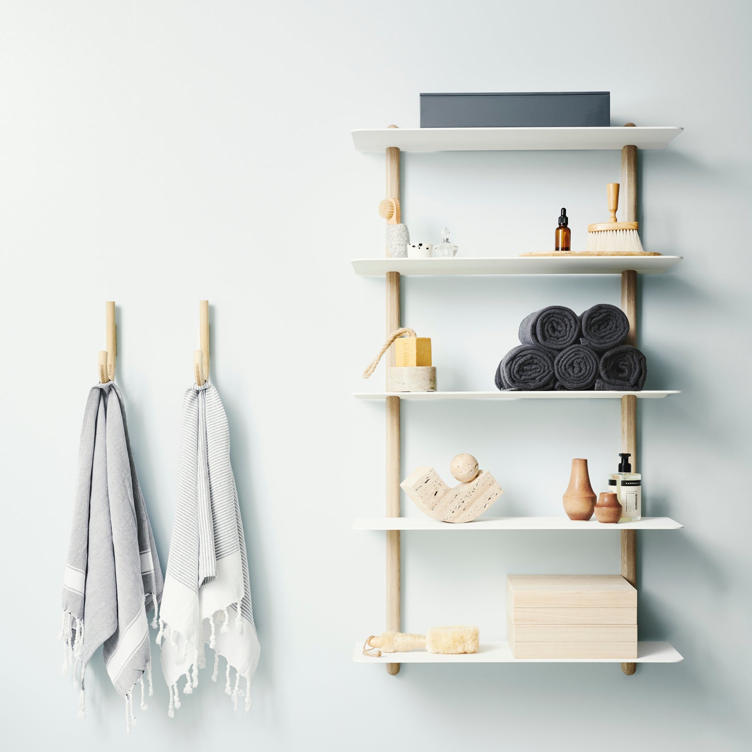 Nivo shelf large E light oak/ white