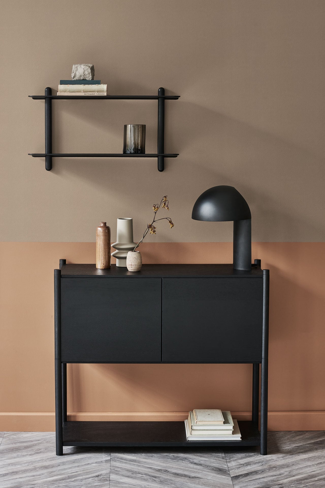 Nivo shelf large F black ash/ black