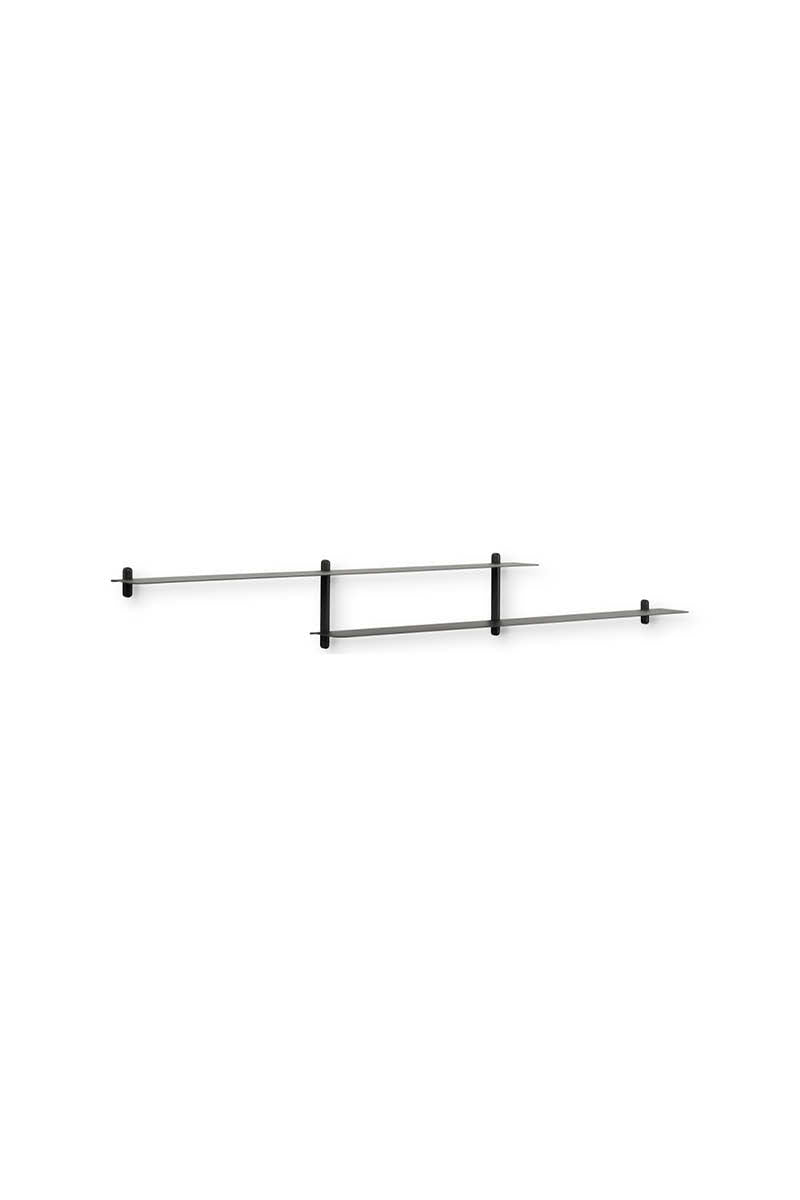 Nivo shelf H black ash/ black