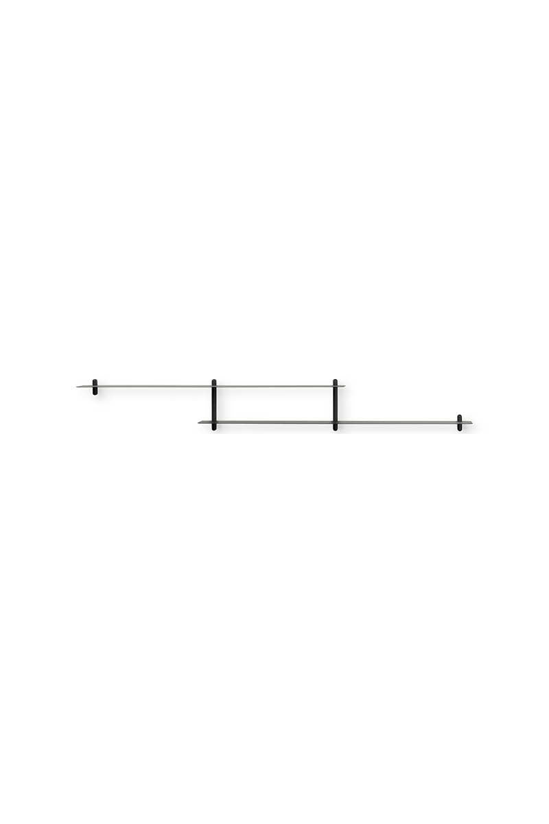 Nivo shelf H black ash/ black