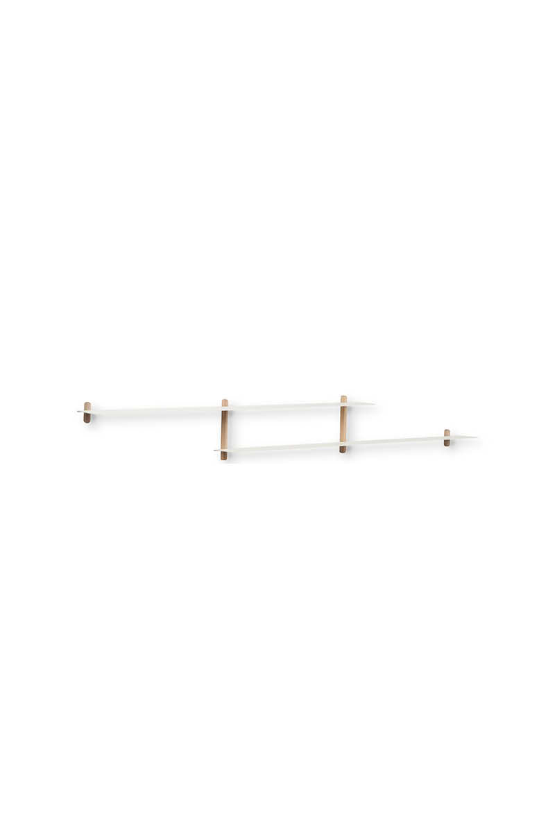 Nivo shelf H light oak/ white
