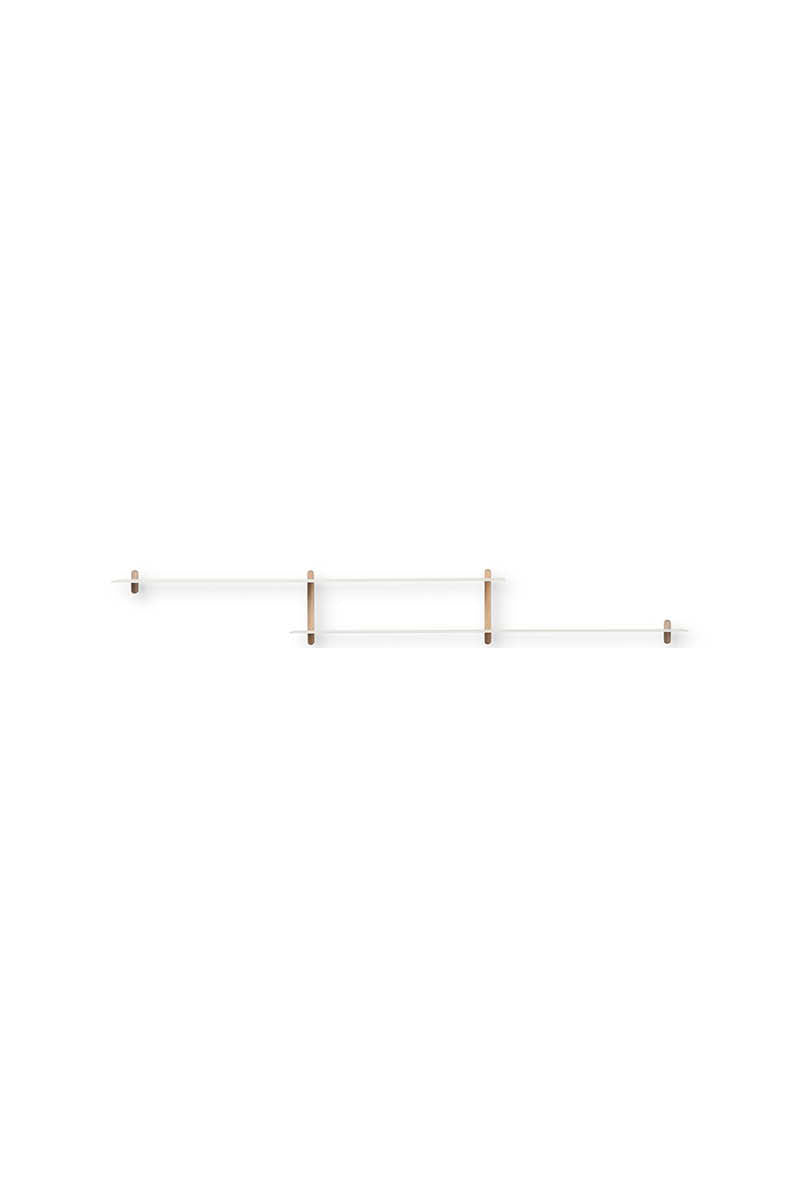 Nivo shelf H light oak/ white