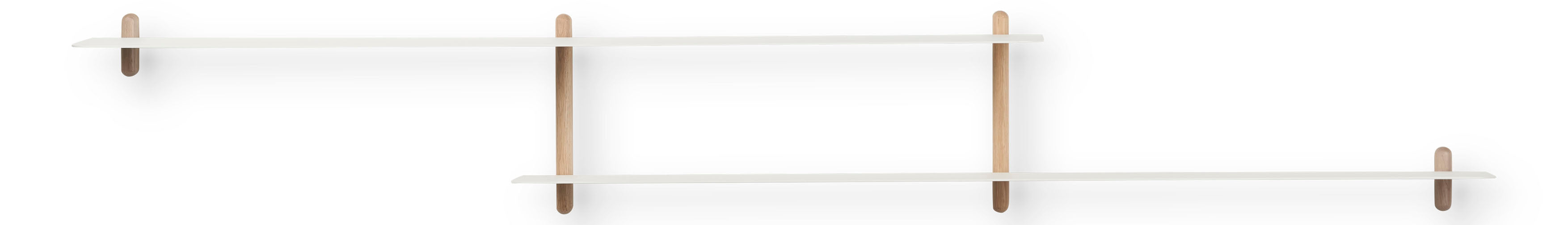 Nivo shelf H light oak/ white