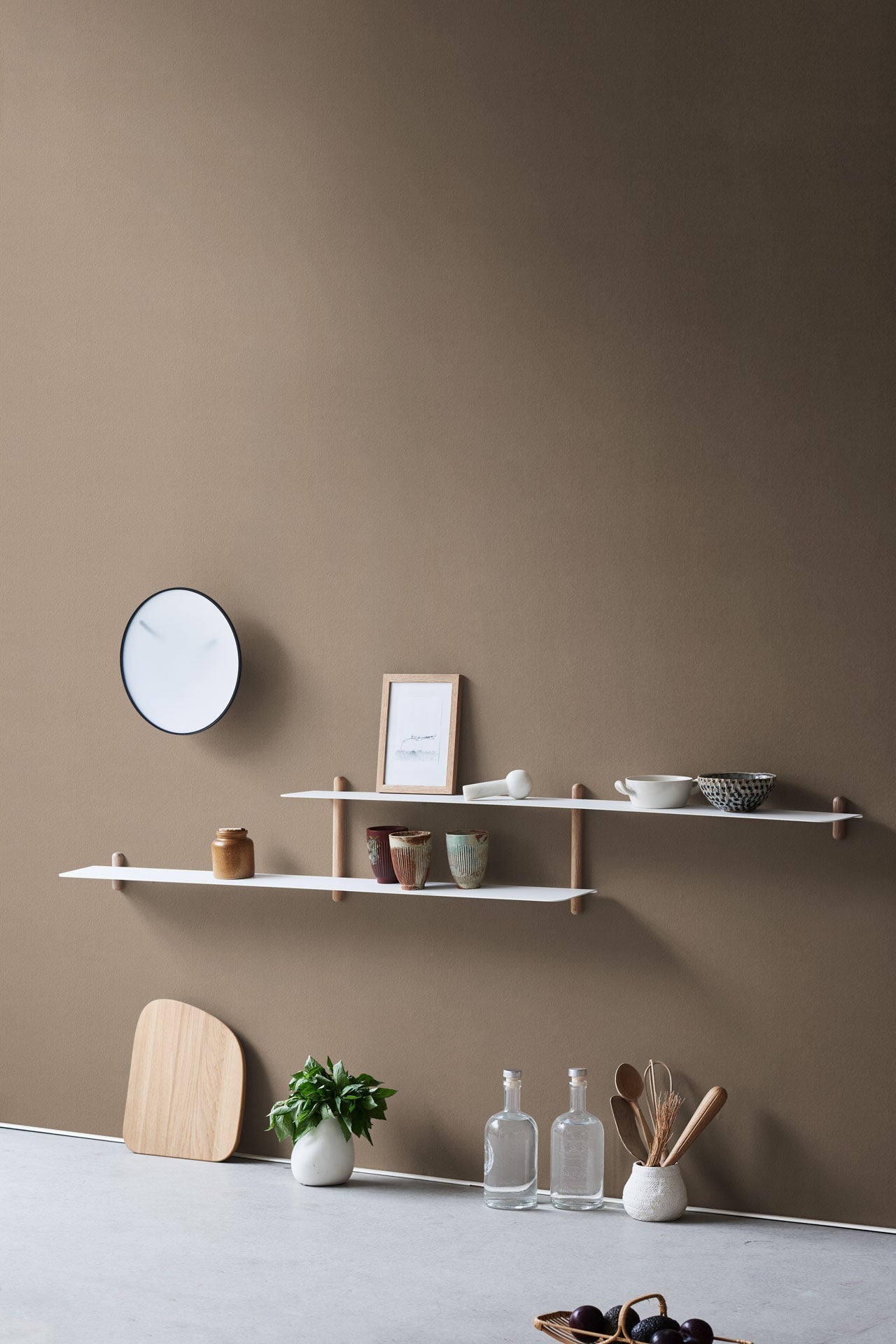 Nivo shelf H light oak/ white