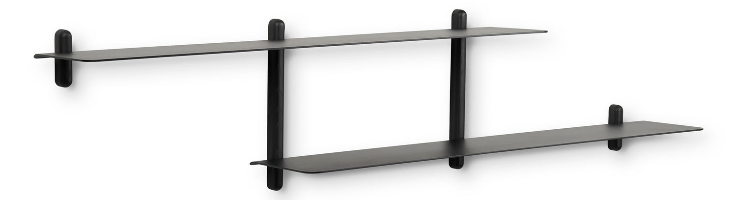 Nivo shelf large H black ash/ black