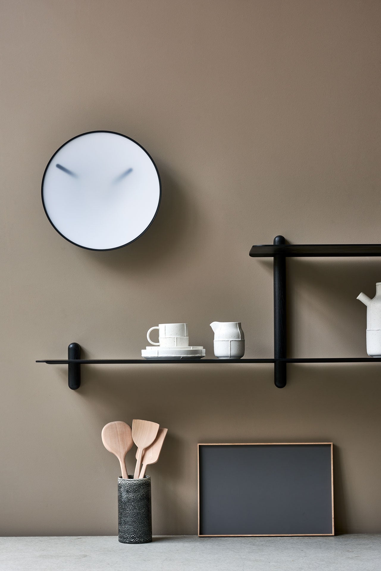 Nivo shelf large H black ash/ black