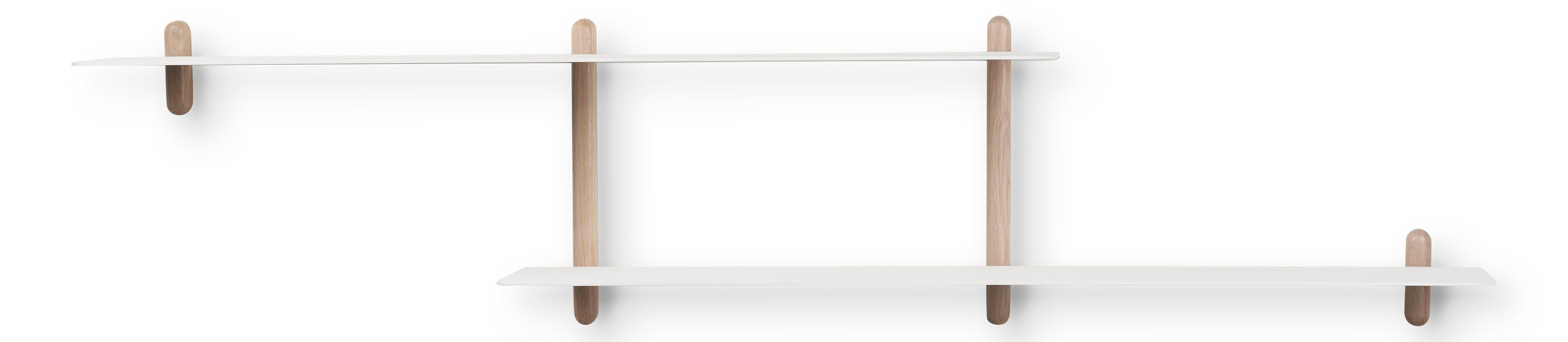 Nivo shelf large H light oak/ white