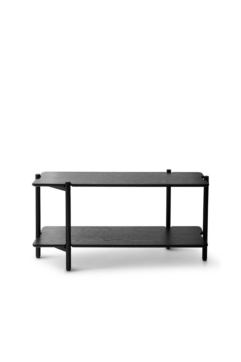 Invi bookcase black ash