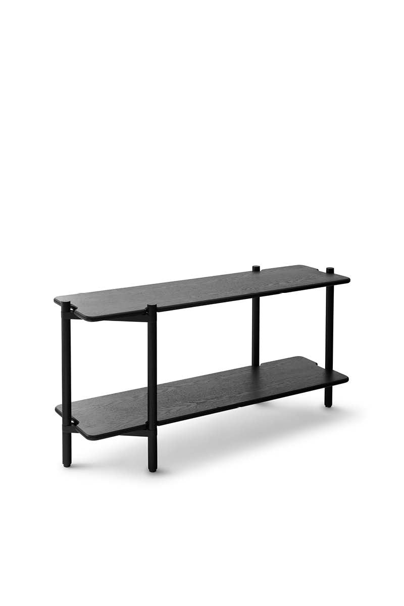 Invi bookcase black ash