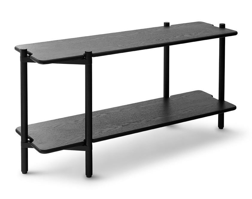 Invi bookcase black ash