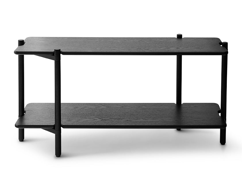 Invi bookcase black ash
