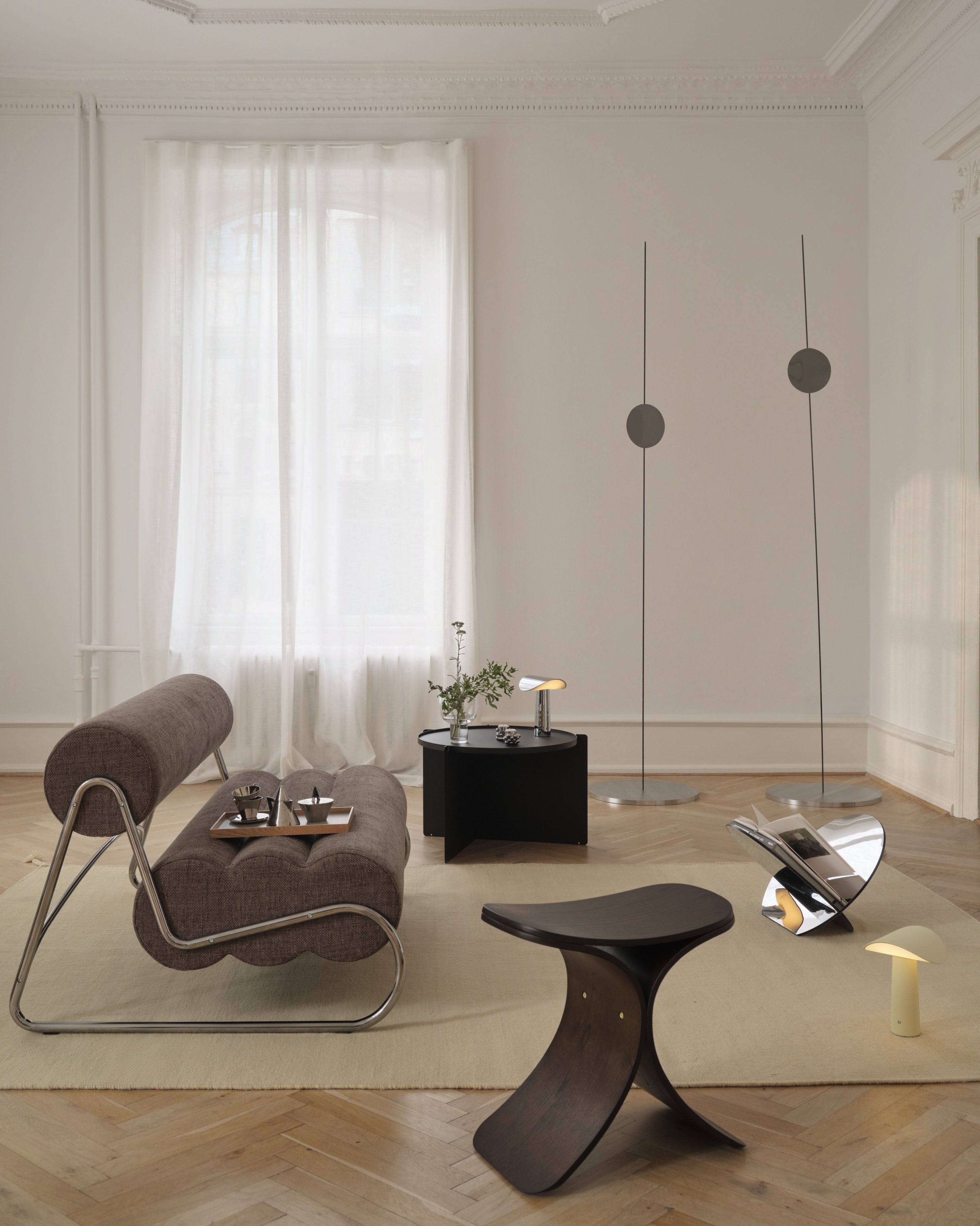 Luno stool dark oak