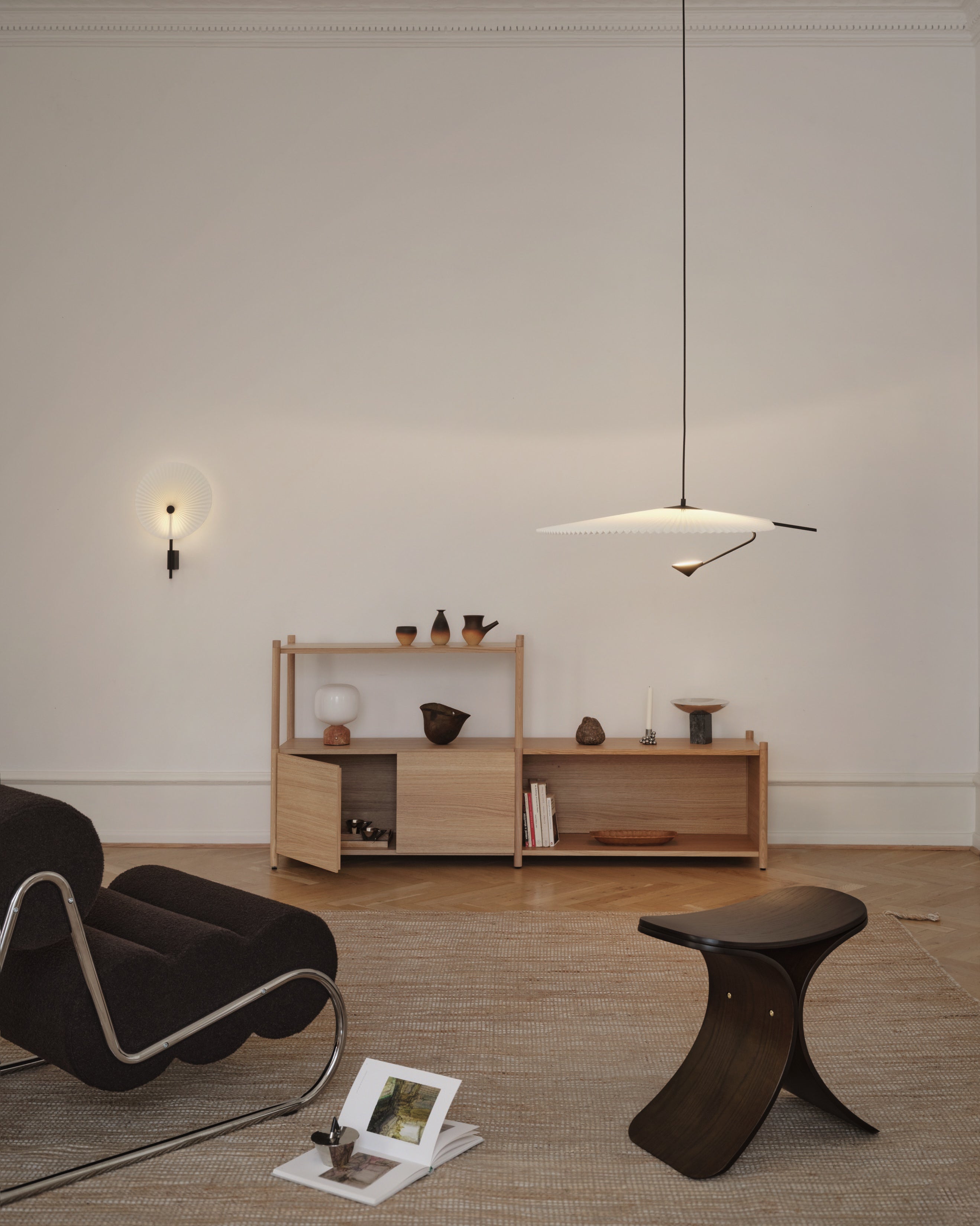Luno stool dark oak