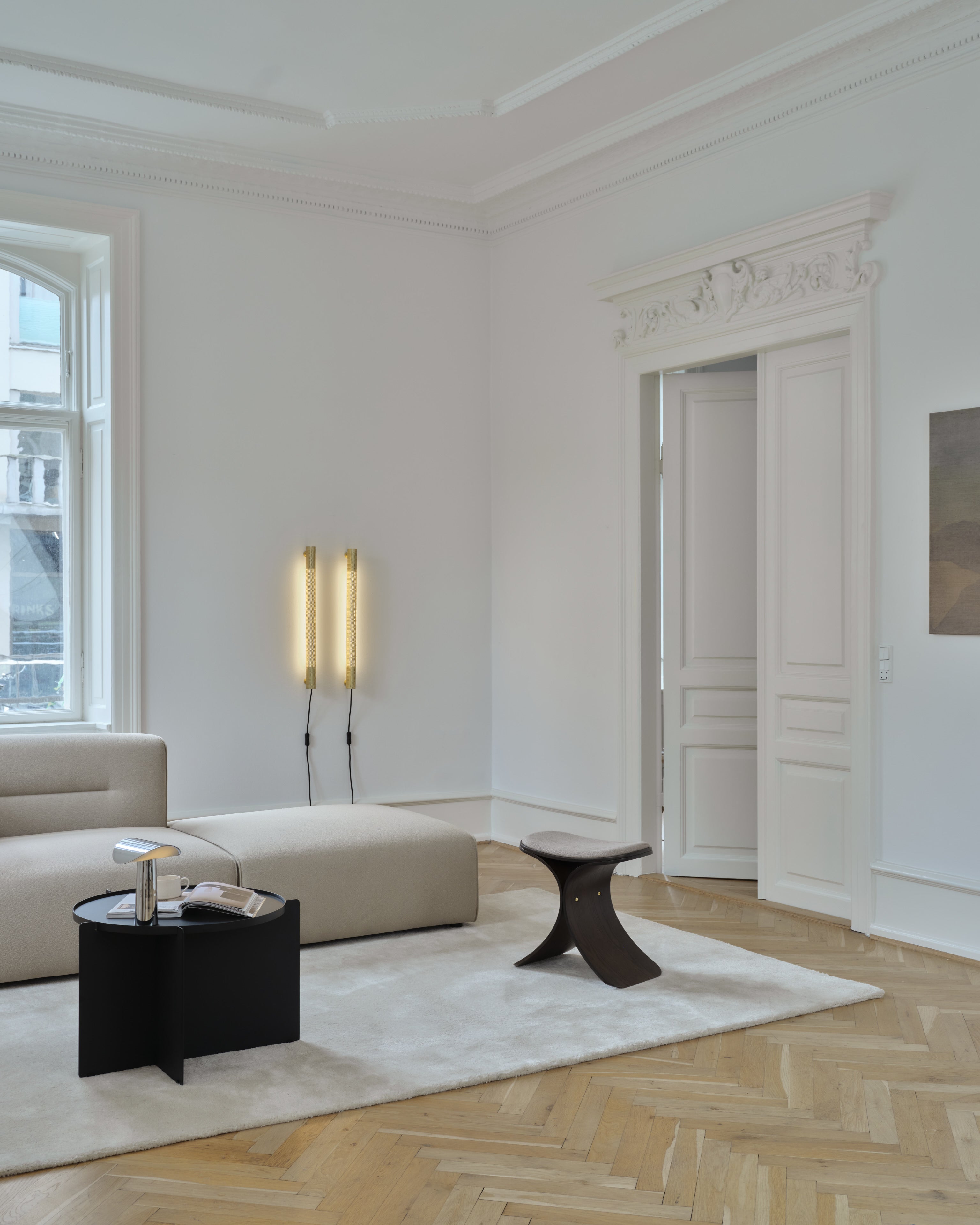 Radent wall lamp short brass