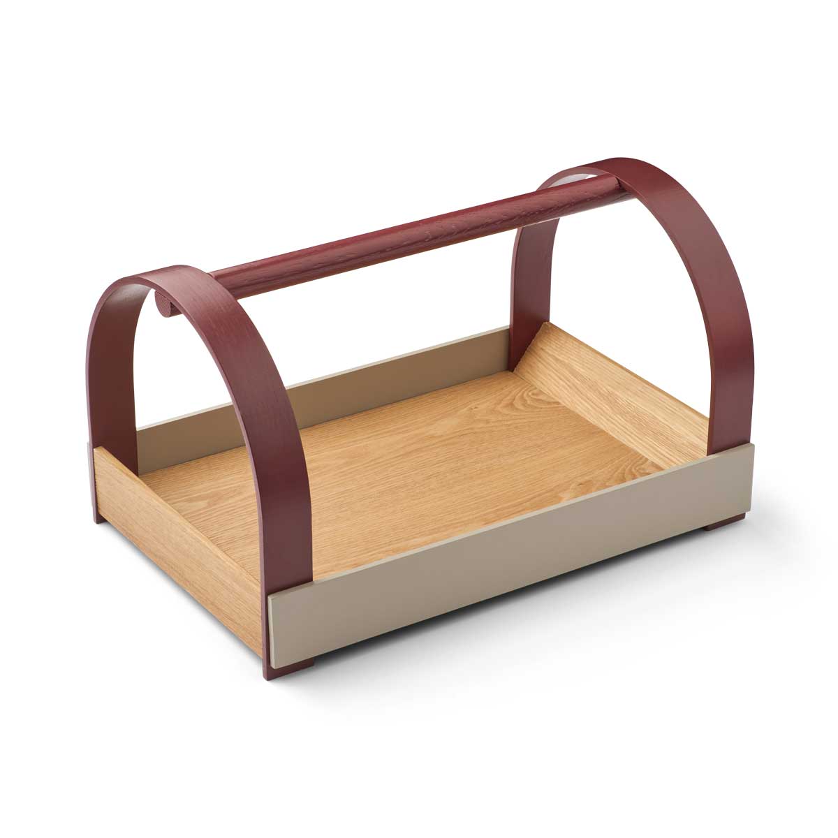 Kydo tray oak grey burgundy