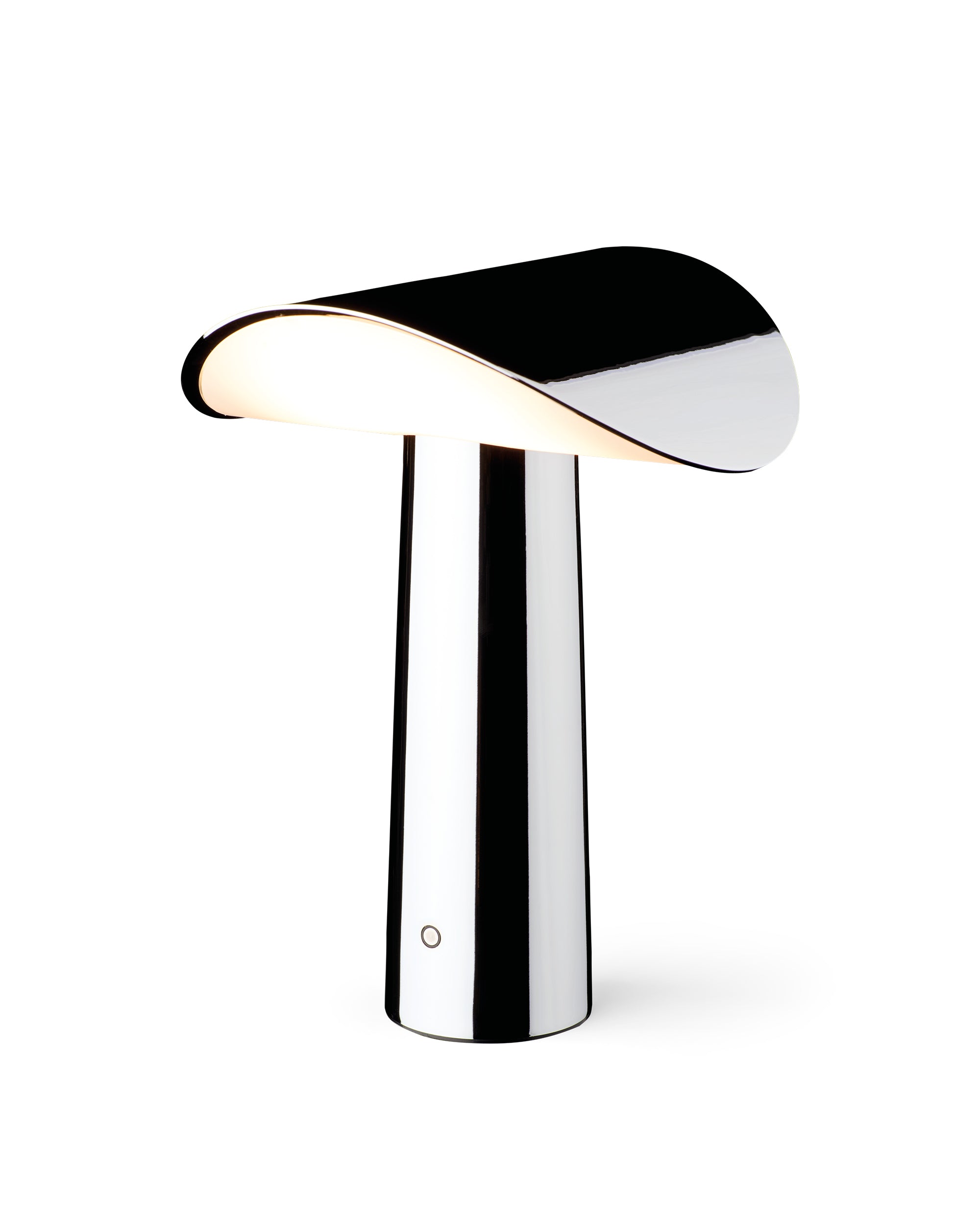 Lium portable table lamp chrome