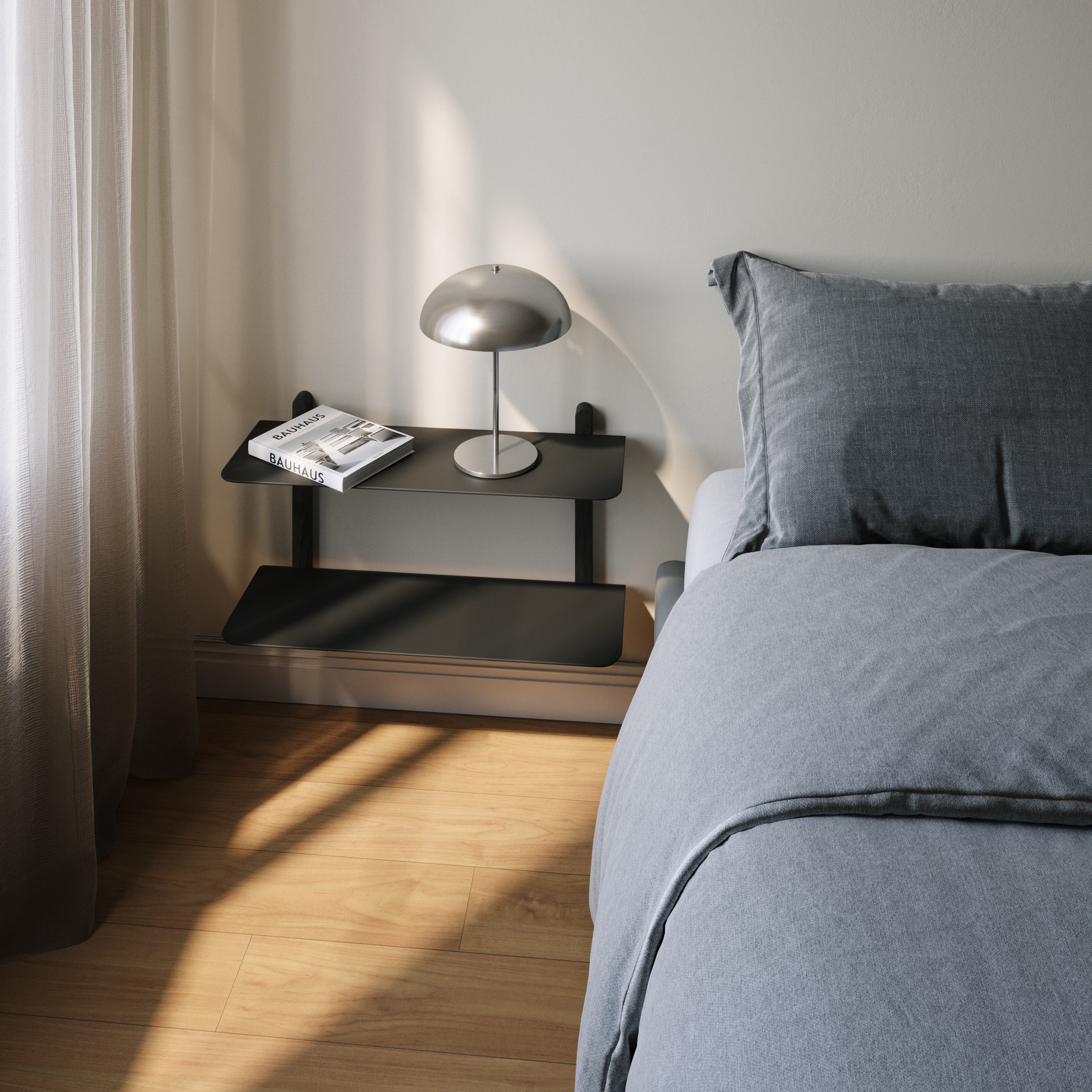 Nivo shelf F black ash/ black – Gejst Design