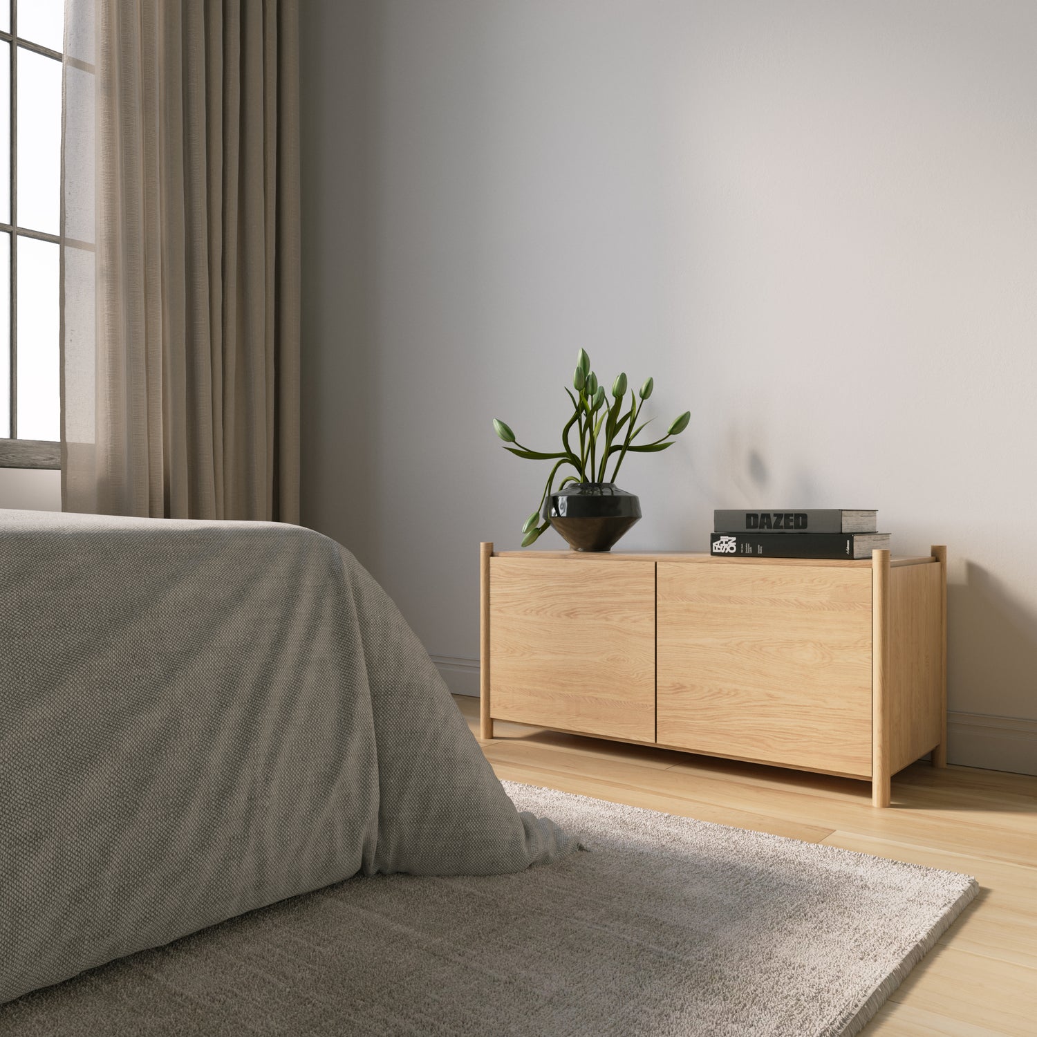 Sceene bookcase G light oak